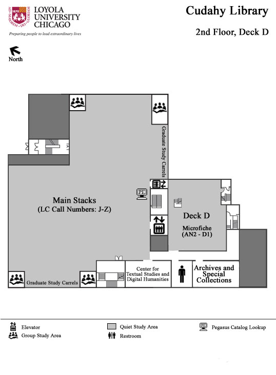 Cudahy Library Floor Maps | Loyola University Chicago Libraries